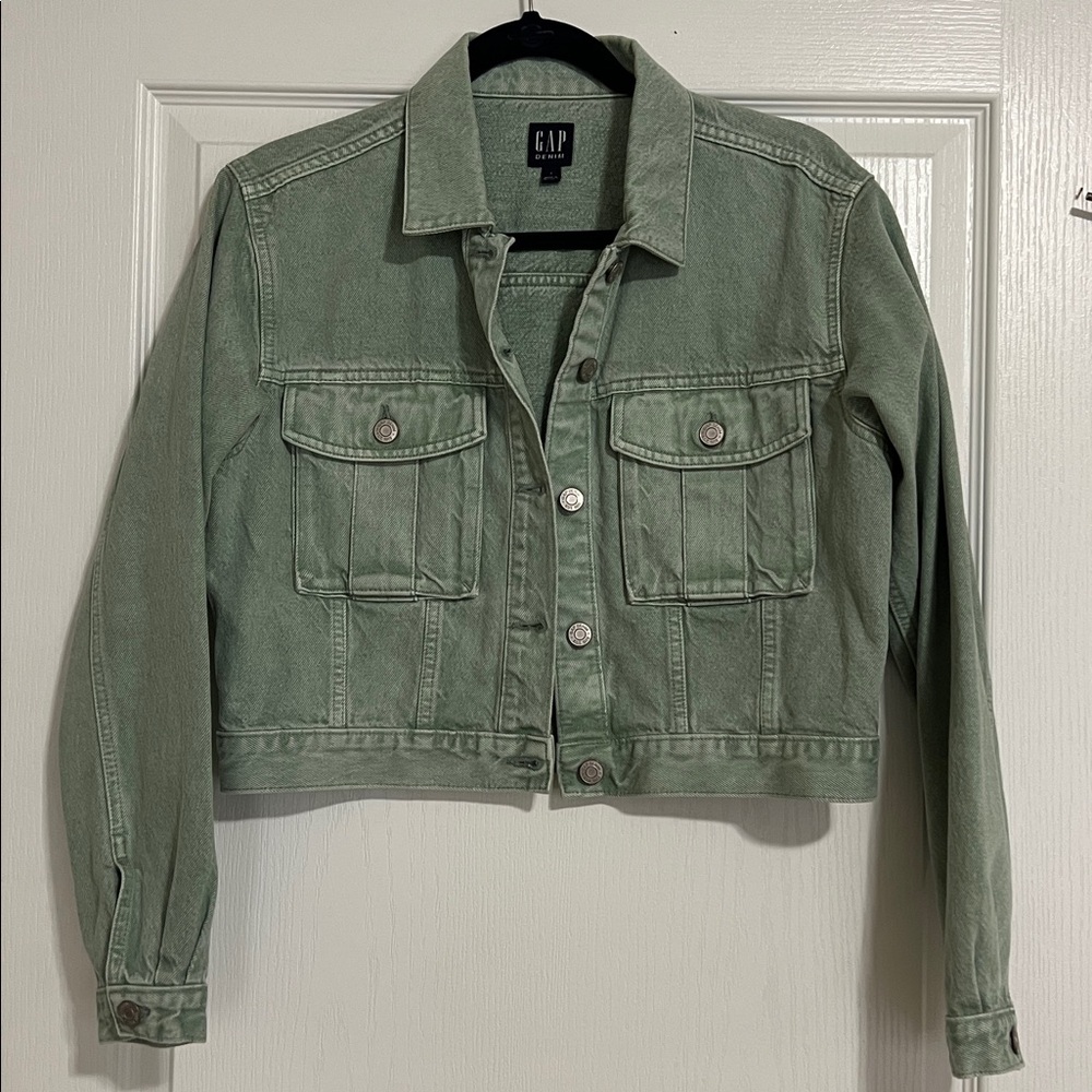 GAP Olive Green Cropped Jacket